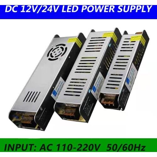 DALCAN LED Lighting Transformer Output DC12V 24V Power supply Adapter 60W 100W 120W 150W 200W LED Driver For LED Strips