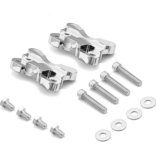 For Harley Davidson Softail Model 1986-2017 1x Fender Adapter Spacers Kit With Necessary Hardware CNC Billet Aluminum Chrome