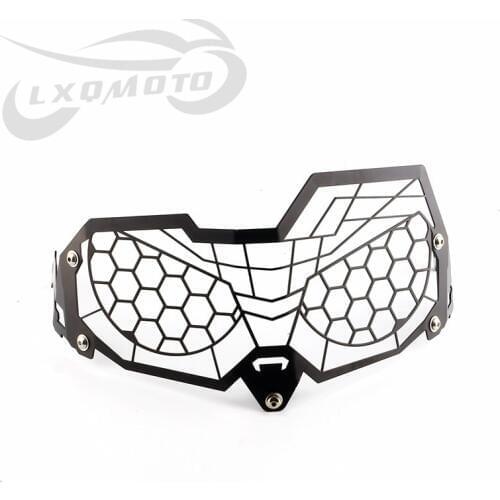 For Honda CRF250 CBF 250 Rally 2017-2018 Motorcycle Front Headlight Lamp Grille Cover Guard Protector Black