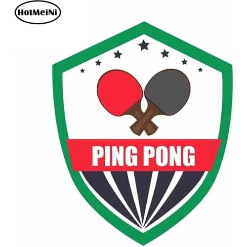 HotMeiNi 13cm X 10.6cm for Base Pingpong Fine Car Stickers Fashion Decal Anime Waterproof Personality Decal SUV Decoration