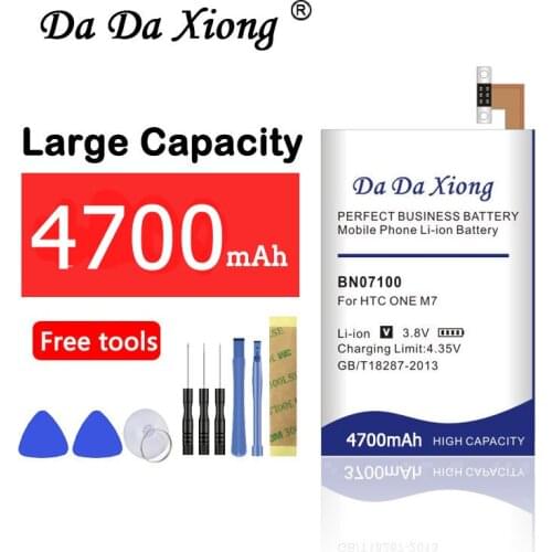 Da Da Xiong 4700mAh BN07100 Li-ion Phone Battery for HTC ONE M7 802D 802T 802W 801E 801S 801N