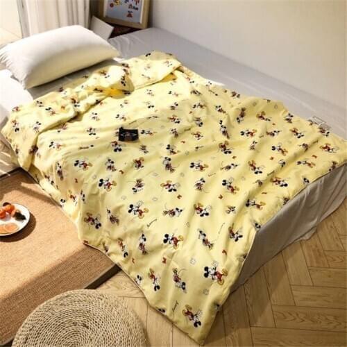 Disney Cartoon Mickey Mouse Soft Blanket Throw Summer Quilt for baby Boys Girls Children on Bed Sofa Couch Kids Birthday Gift