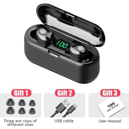 True Wireless Headset F9 Headphone Headset F9 Promotion Bluetooth Headset Water Proof Hifi Mini In-ear Sports Running Earphone