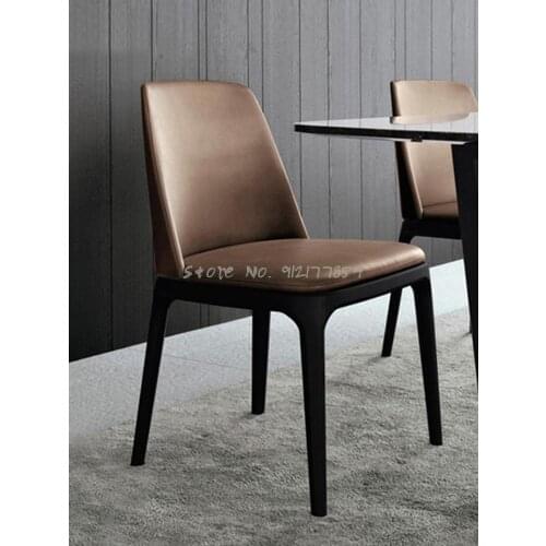 Nordic dining chair light luxury modern minimalist home restaurant solid wood chair hotel back stool leisure coffee desk