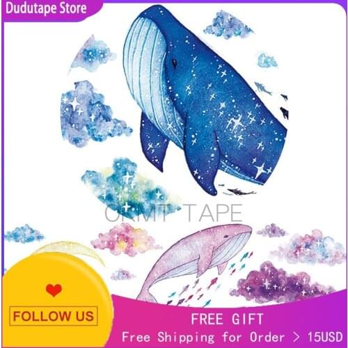 Cloud Washi Tape Whale Sky Decoration Ultra Wide Roll