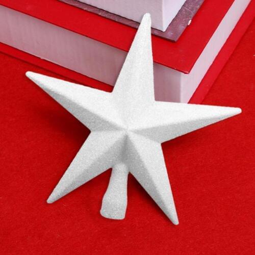 Plastic Christmas Tree Top Star Five-Pointed Star Pendant Christmas Tree Toppers For Christmas Party Decoration 20cm