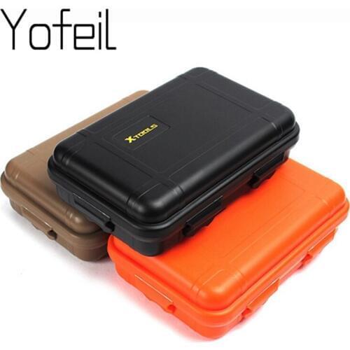 Portable Shockproof Outdoor Airtight Sponge Storage Case Survival Tool Container Anti Pressure Carry Plastic Waterproof Box