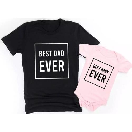 Daddy and Me Shirts Matching Dad Shirts Best Dad Ever Best Baby Ever Fathers Day Shirts Our First Fathers Day Shirts First Tees