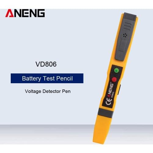 ANENG VD806 Continuity Voltage Detector Pen Non-contact Inductive AC/DC Voltage Meter Electric Pen Voltage Battery Test Pencil