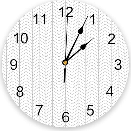 Modern Simple Herringbone Pattern Wall Clock Modern Design Brief Living Room Decoration Kitchen Clock Art Wall Watch Home Decor