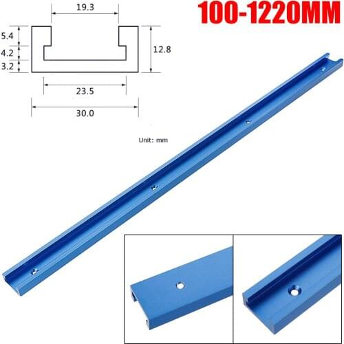 100-1200mm T-slot T-track Miter Track Jig Fixture Slot 30x12.8mm For Table Saw Router Table Woodworking Tool