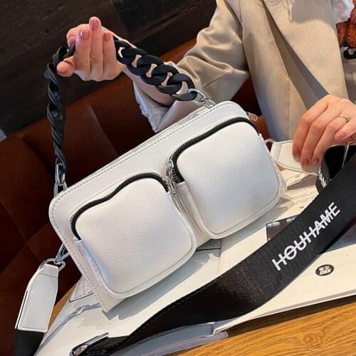 Genuine Leather Womens Bag Luxury Designer Handbags Fashion Black Chain Sac A Main Female Crossbody Shoulder Bolsos