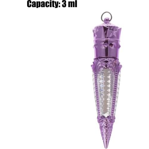 1PC 3ml Purple Crown Plastic Lip Gloss Empty Tube Cosmetic Wand Lipgloss Packaging Container Gold Silver Empty Lip Tube New 2021