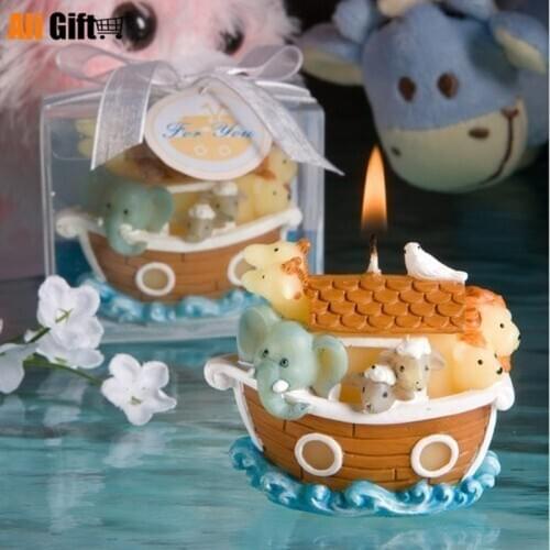 2021 Childrens Birthday Party Decoration Birthday Candles Creative Smokeless Ark Candles Children Happy Birthday Decoration