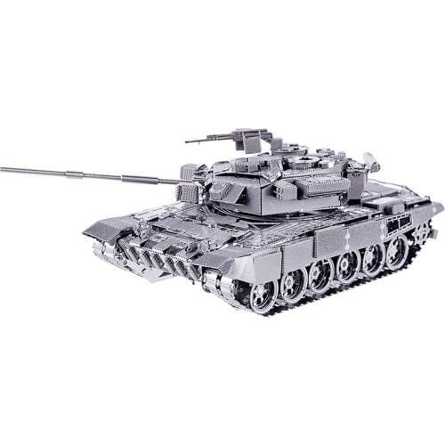MMZ MODEL Piececool 3D Metal Puzzle P047 T-90A Tank Assembly metal Model kit DIY 3D Laser Cut Model puzzle toys gift for adult