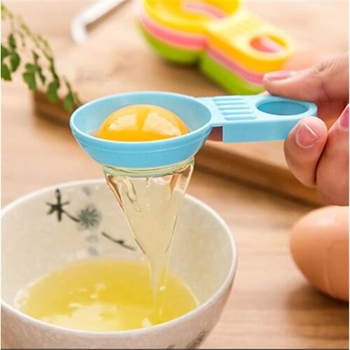 4 Colours Egg Holder Egg Separator White Yolk Sifting Kitchen Dining Cooking Gadget For Cooking Egg Tools Household Kitchen