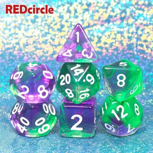 6 Color for Choose Nebula 7 DnD Game D4 D6 D8 D10 D12 D20 Dice Set Gift Toy RPG Party