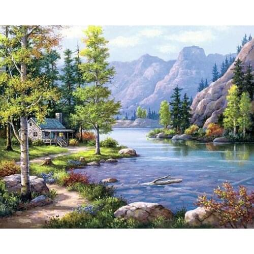 5D Diy Diamond Painting Full Square diamond Mosaic drill icons Daimond Embroidery Rhinestones Painting Landscape Scenery