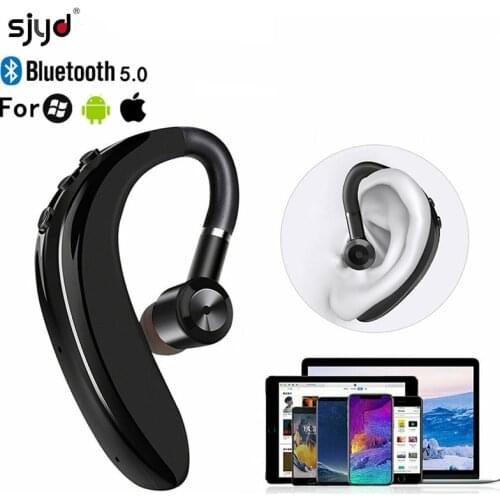 S109 Wireless Bluetooth Earphones Single Ear Hook Business Stereo Headphones Headset Handsfree Sports Earbud With Microphone