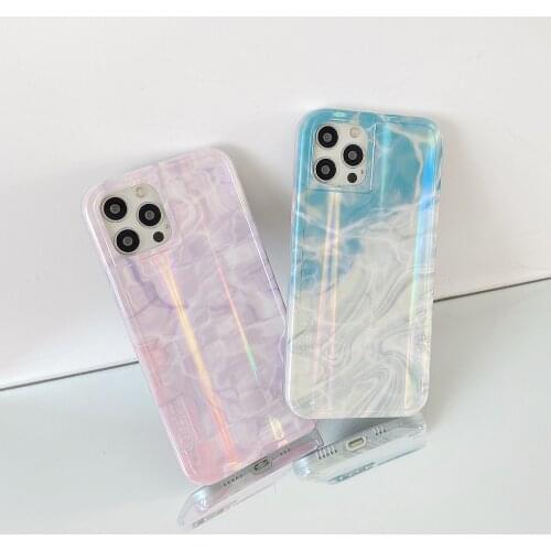 Aurora Bling Glitter Phone Case for IPhone 12 11 Pro XS Max Shockproof Cover Cases for IPhone X XR XS 7 8 Plus 12Pro Coque Funda