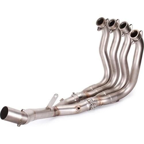 Slip On Motorcycle Exhaust Front Link Pipe Head Connect Tube Stainless Steel Exhaust System For Yamaha R1 MT10 2015-2019