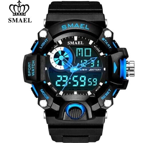 SMAEL Watches Men Military Army Watch Led Digital Mens Sports Wristwatch Male Gift Analog Shock Watch Relogio Masculino Reloj