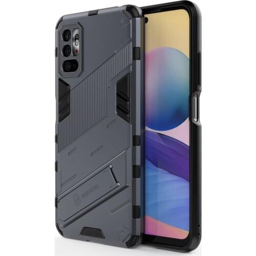 FOR XIAOMI Redmi Note 10 9 S PRO MAX Hard Rubber Armor Bracket Cover Case Punk Stlye Protect Shockproof For Redmi 10X