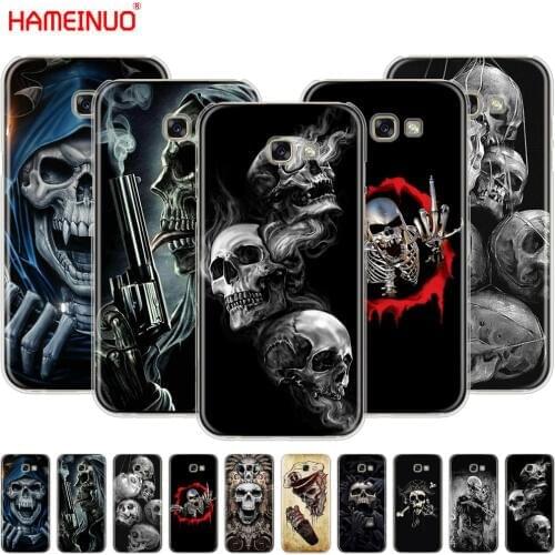 HAMEINUO Horror Skull cell phone case cover for Samsung Galaxy A3 A310 A5 A510 A7 A8 A9 2016 2017 2018