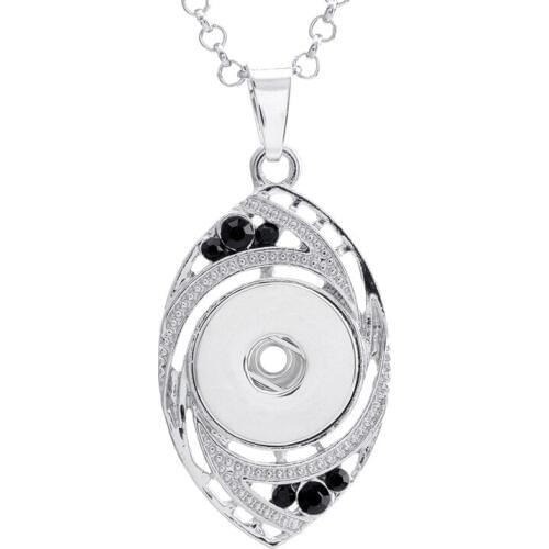 Water Drop Retro 152 Vintage Sweater Chain Ginger Snap Button Jewelry Pendant Necklace Charm Jewelry For Women Fit 18mm Button