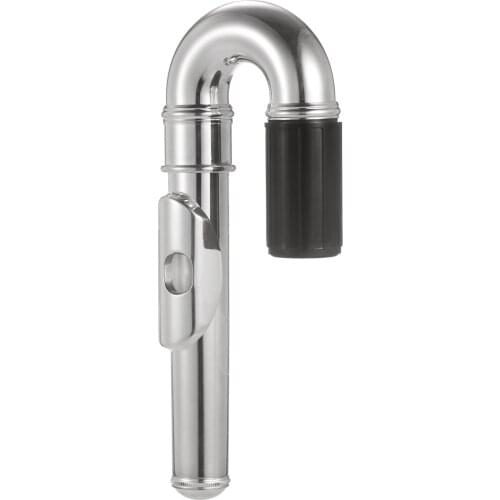 Nickel-Plated Flute Curved Head Joint Musical Instrument Accessories Headjoints Replacement Part