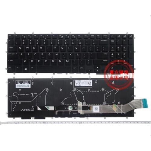 New for DELL Alienware M15 M17 R1 Keyboard Color Backlit No Frame US Black