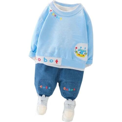 Spring Autumn New Baby Boys Girls Clothes Children Cartoon T Shirt Pants 2Pcs/sets Toddler Casual Costume Kids Infant Tracksuits