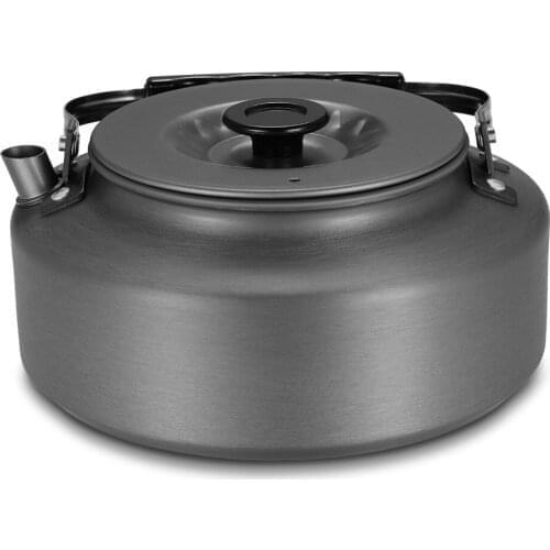 1.6L Portable Water Kettle Pot Teapot Coffee Pot Indoor Whistling Aluminum Alloy Tea Kettle Outdoor Camping Hiking