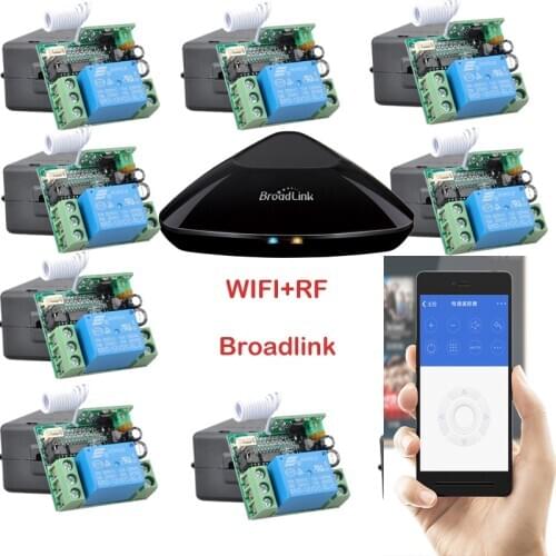 Broadlink RM Pro+12 Receiver,iphone/android WIFI+RF,1 Channel Wireless Remote Control Switch Smart Home System