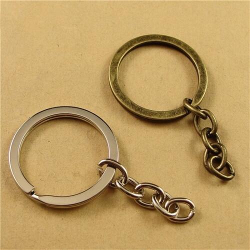 RONGQING Diy Accessories 100pcs/lot Keyring Split Ring 28mm Good Quality Key Ring For Keychain Making Sleutelhanger Chain 34MM