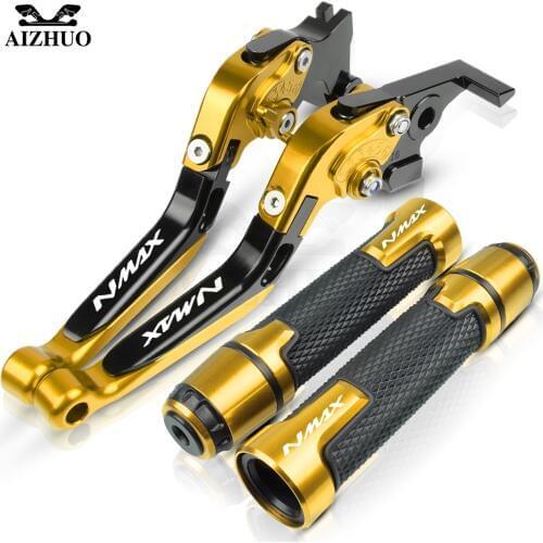 Motorcycle Grips Handle Grips Brake Clutch Levers For YAMAHA NMAX 155 NMAX125 N MAX N-MAX155 Brake Clutch Levers