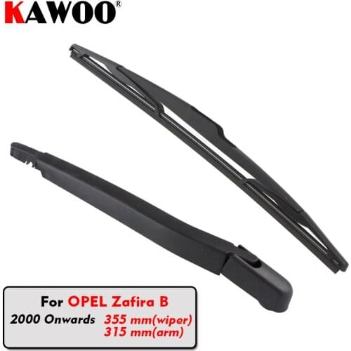KAWOO Car Rear Wiper Blade Blades Back Window Wipers Arm For OPEL Zafira B Hatchback (2000 Onwards) 355mm Auto Windscreen Blade