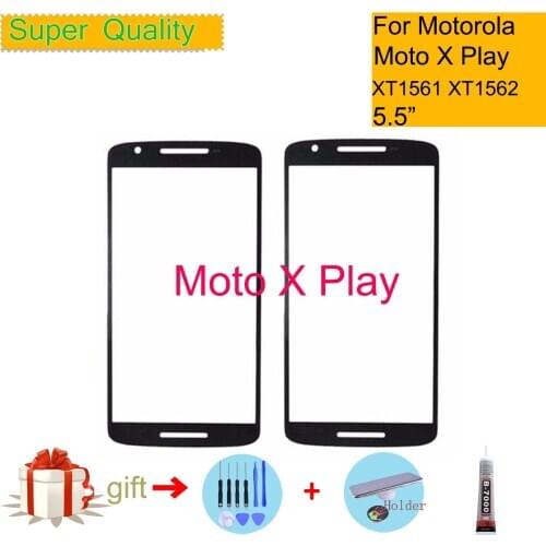 For Motorola MOTO X play XT1561 XT1562 XT1563 Touch Screen Front Outer Glass Panel Lens For Moto X Play LCD Front Replacement