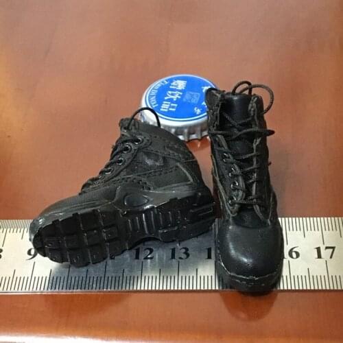1/6 Scale Soldier Toy Model Hiking Shoelace Belt Wear-resistant Rubber Boots for 12" Movable Doll Human Doll Accessories
