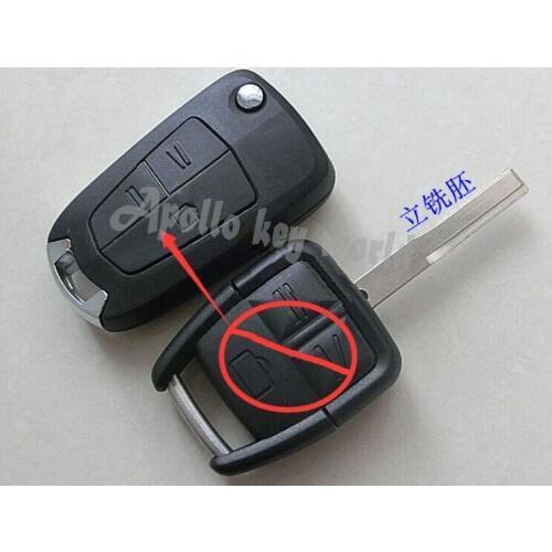 3 Button Replacement Modified Flip Folding Remote Key Shell Case For Opel Agile Vectra Novo Montana Corsa With HU43 Blade