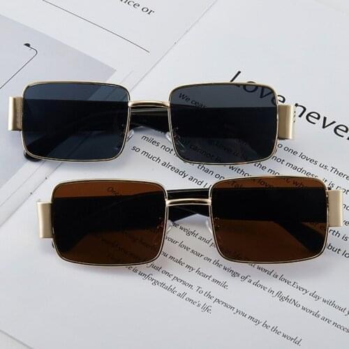 Ins Popular Fashion Small Rectangle Women Sunglasses Brand Designer Vintage Punk Men Sun Glasses Shades UV400 Driver Goggles
