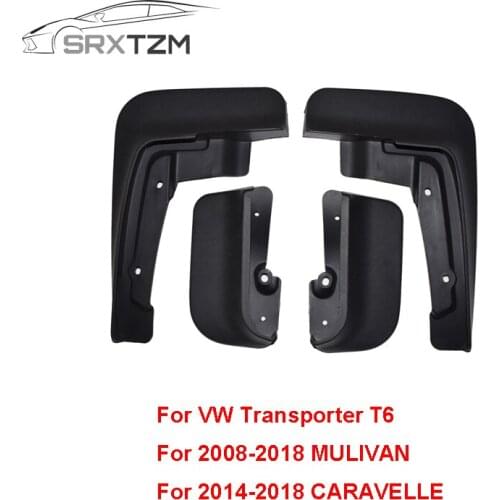 SRXTZM For Volkswagen Transporter T6 CARAVELLE 2014-2018 MULIVAN 2008-2018 4pcs/set Mudguards Front Rear Mudflaps Splash Guards