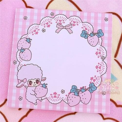 50Sheets Pink Girl ins Style Memo Pad N Times Sticky Notes Memo Notepad cute planner stickers Bookmark Stationery