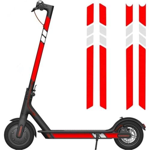 Reflective Stickers For Xiaomi Mijia M365/M365 Pro Electric Scooter Night Safety Reflective Refit Stickers Skateboard Parts