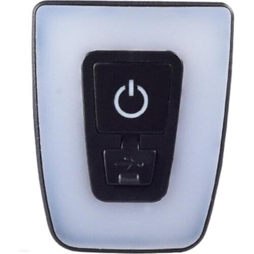 Lightweight Necessary Cycling Warning Helmet Taillight Black Bicycle Rear Light Durable for Safe Driving