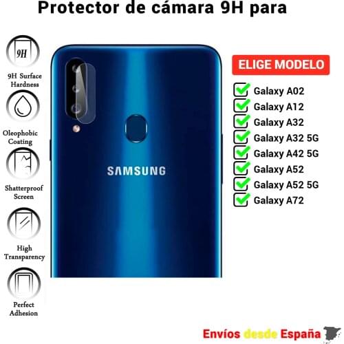 Camera Protector for Samsung Galaxy A02s A12 A32 A42 A52 A72 5G. Clear tempered glass lens glass