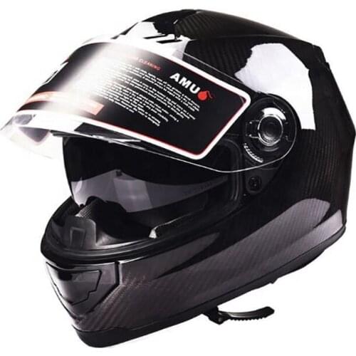 Factory supply full face carbon fibre helmet for motorcycle