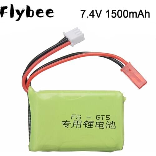 7.4V battery for FS GT5 2S 1500mAh JST Plug 8C Li-ion Battery for Flysky FS-GT5 2.4G 6CH Transmitter FPV Racing Drone Parts