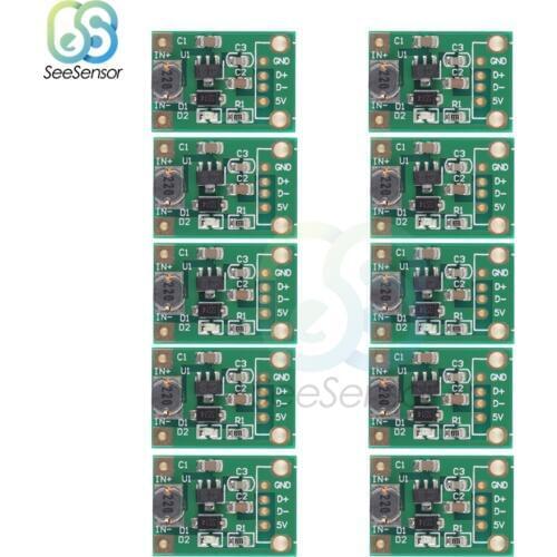 10Pcs 600mA DC-DC Mini Step Up Power Module 1-5V To 5V Step-up Boost Converter For Arduino