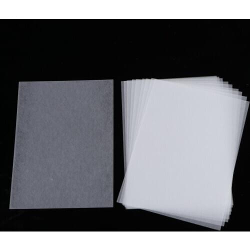 10pcs Half Transparent Shrink Film Sheets Shrinkable Paper Craft Fine Polish for Jewelry Making Supplies DIY Keyring Decor